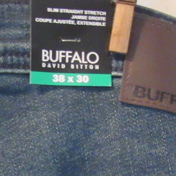 Buffalo Jeans Jack Slim Straight Stretch Dark Blue Size 38x30 NWT F361 - Picture 7 of 7